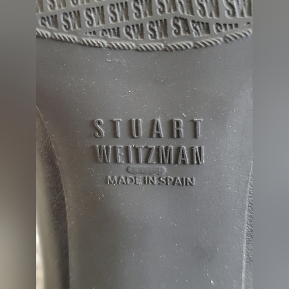 Stuart Weitzman Platform Pump Rounded-Toe Black Women's Shoes Sz 8 N New W Box - Picture 9 of 13
